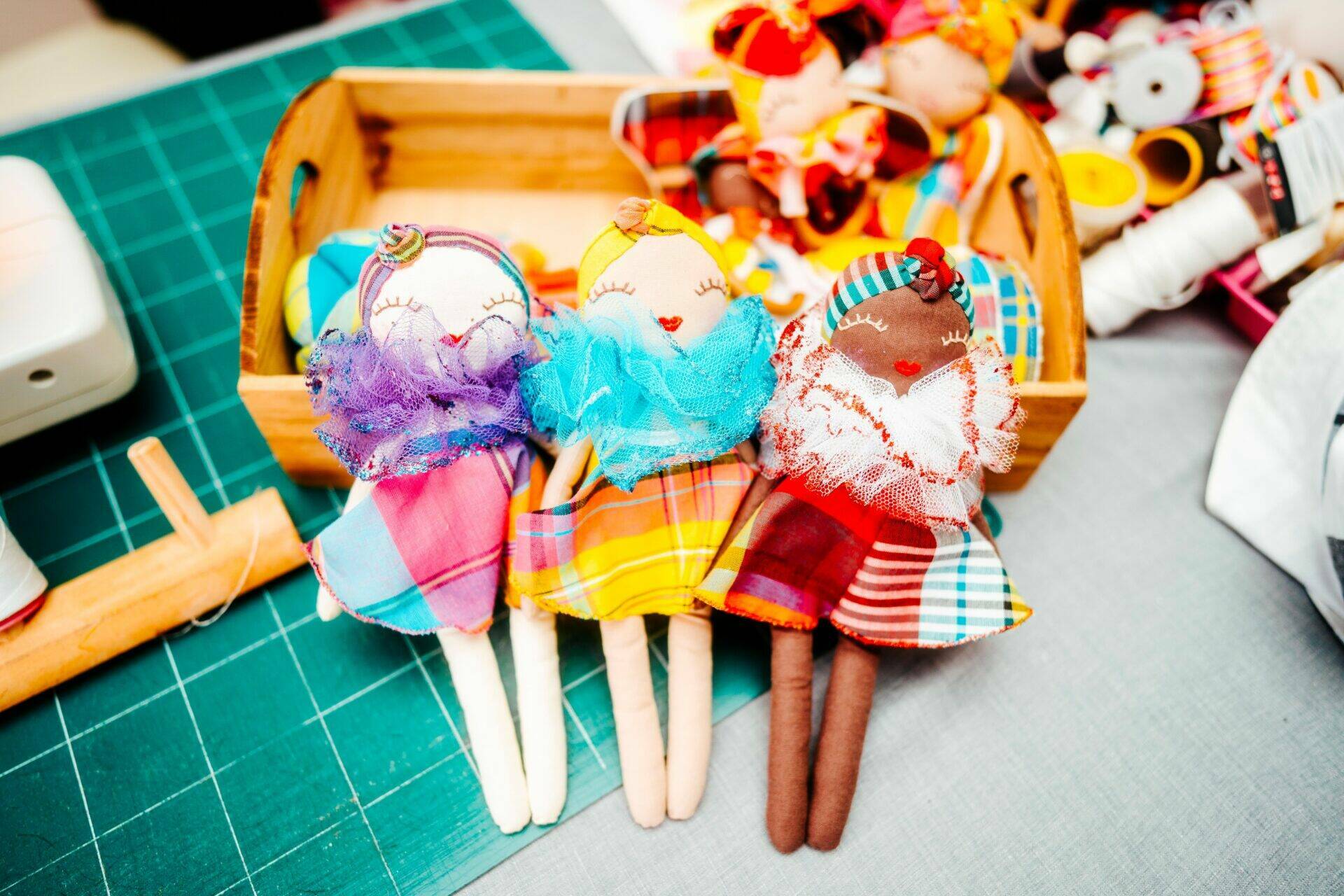 Poupées Nali Popettes réalisées par Lina