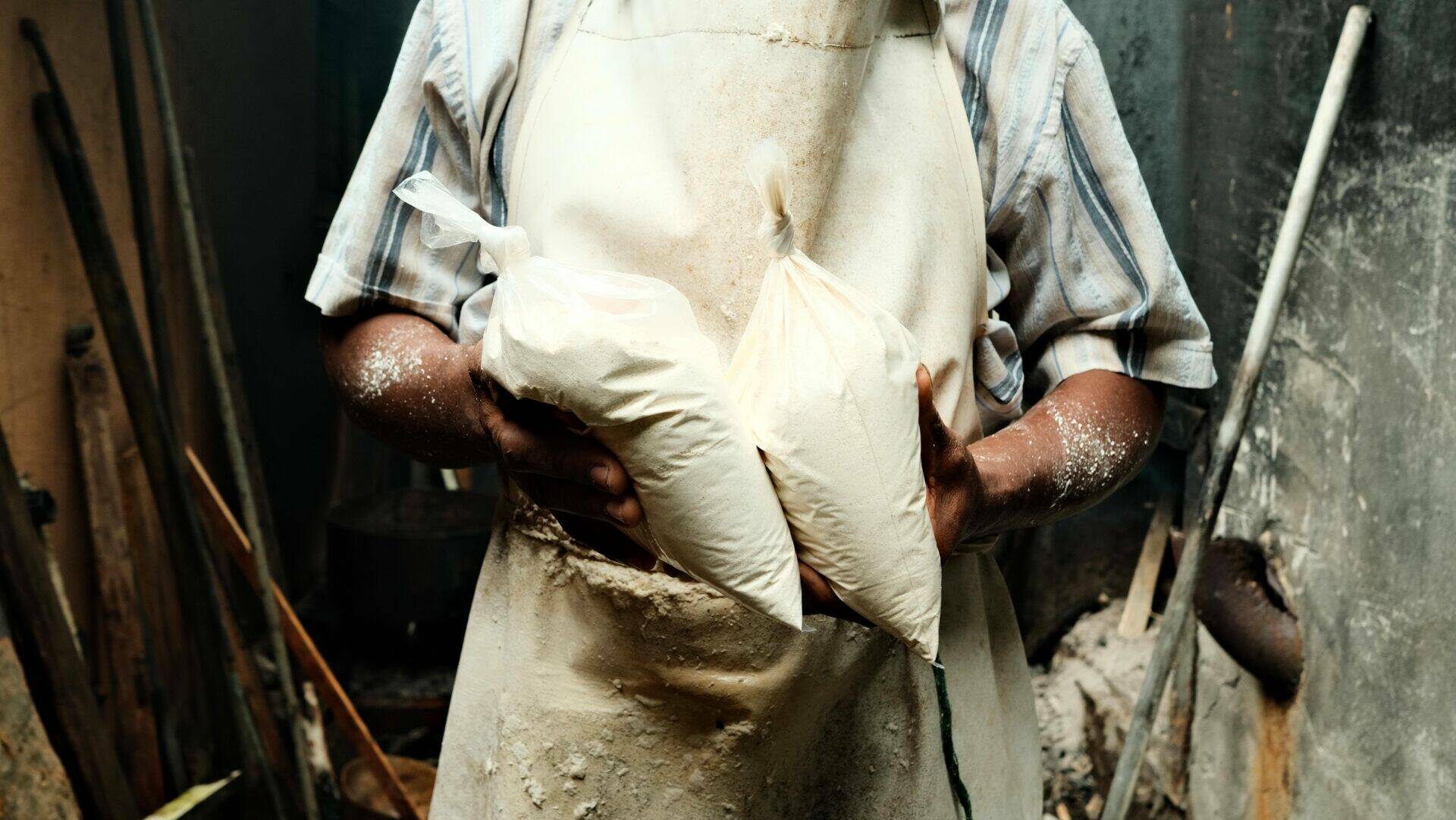 Farines de manioc et de toloman