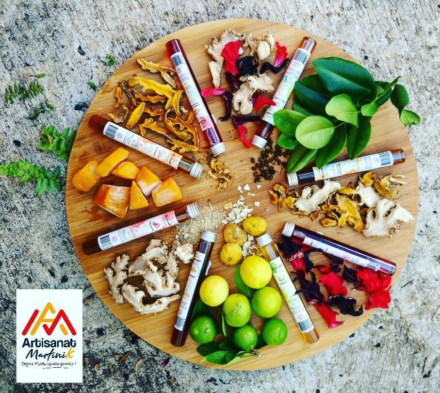 Assortiment de sirops de Madousiwo