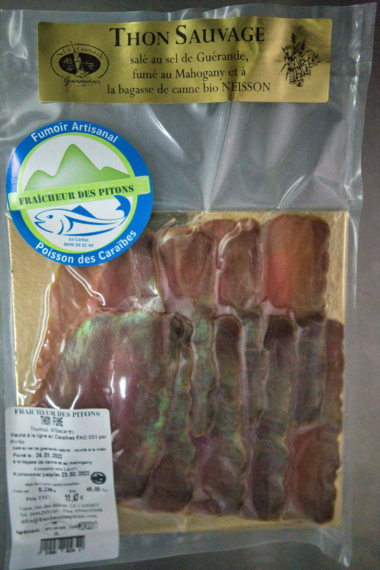 Tranches de poissons fumés