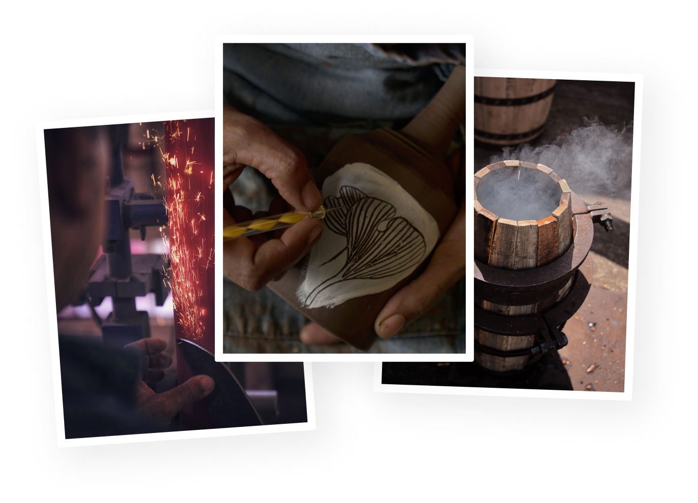 Ensemble d'images de producteurs locaux