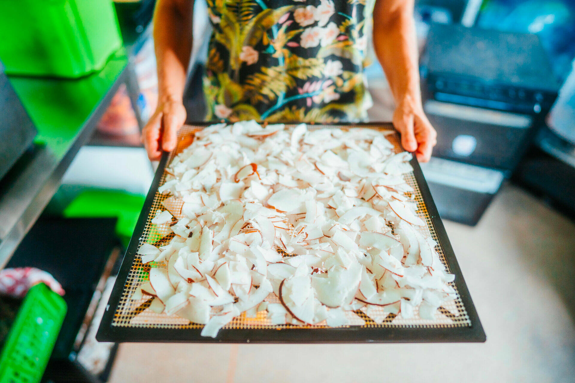 Noix de coco en tranche