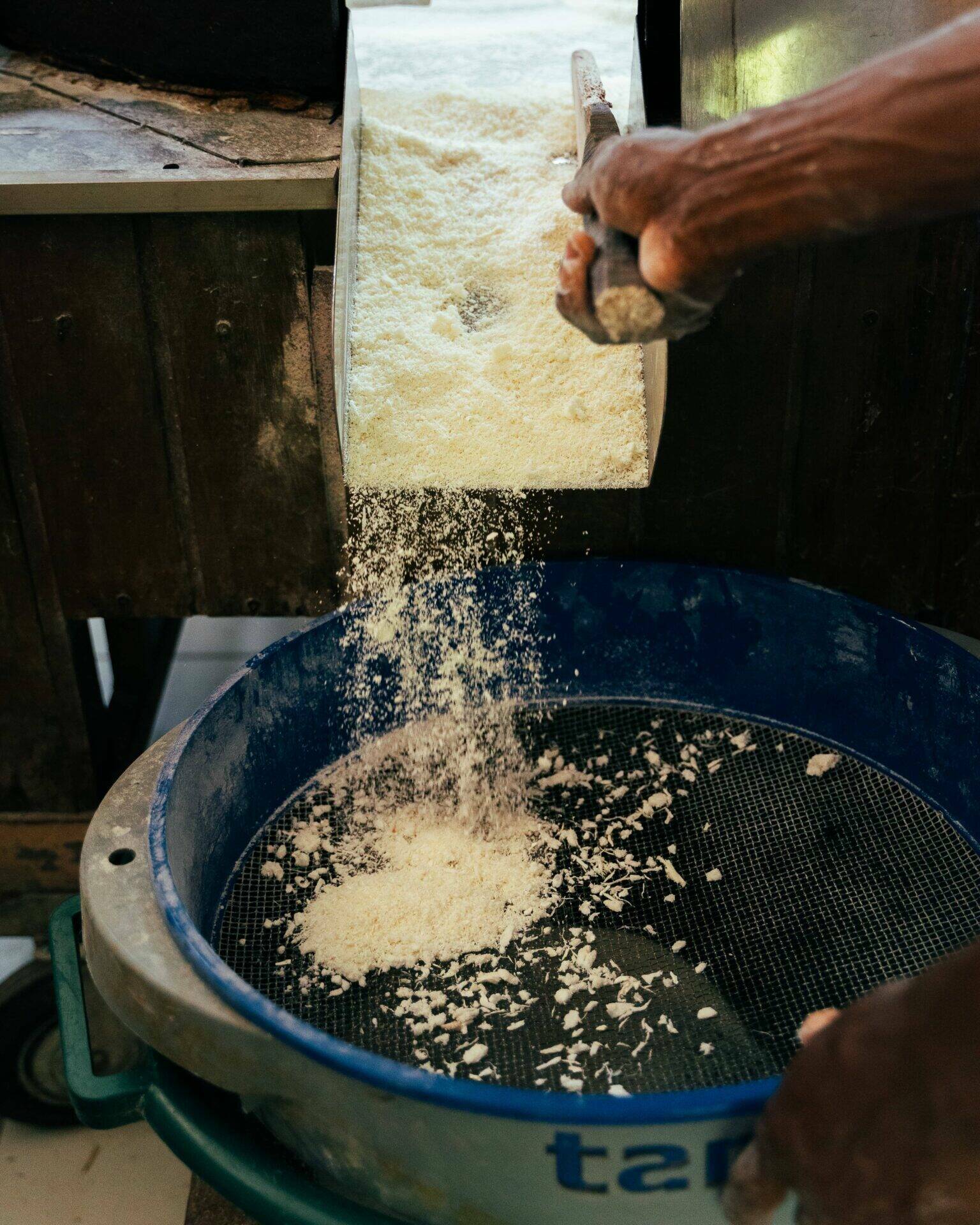 Farine de manioc cuite