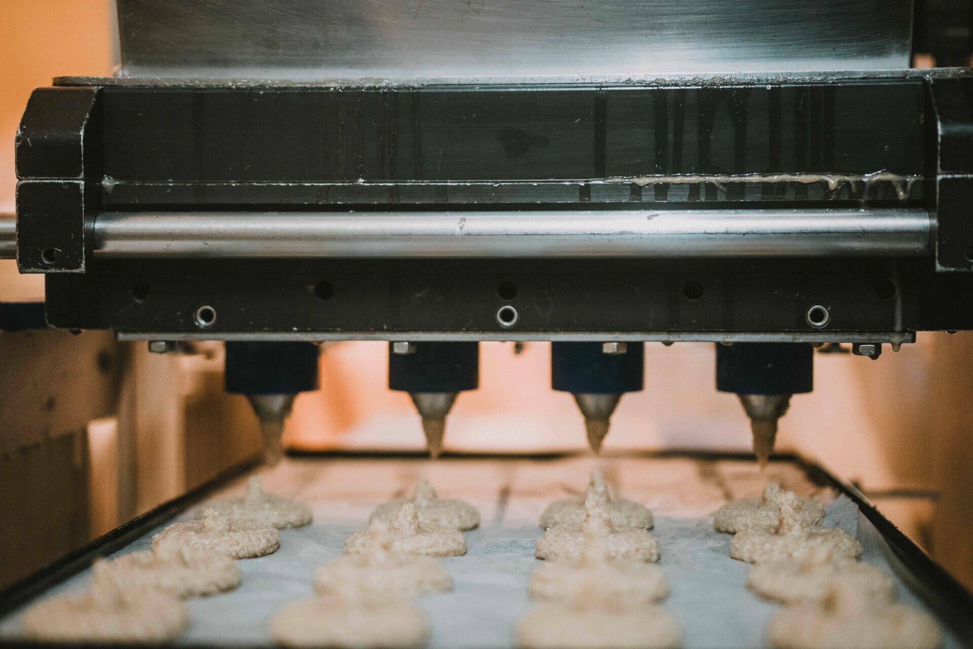 Processus de fabrication de biscuits Place Hurrard - préparation de la pâte