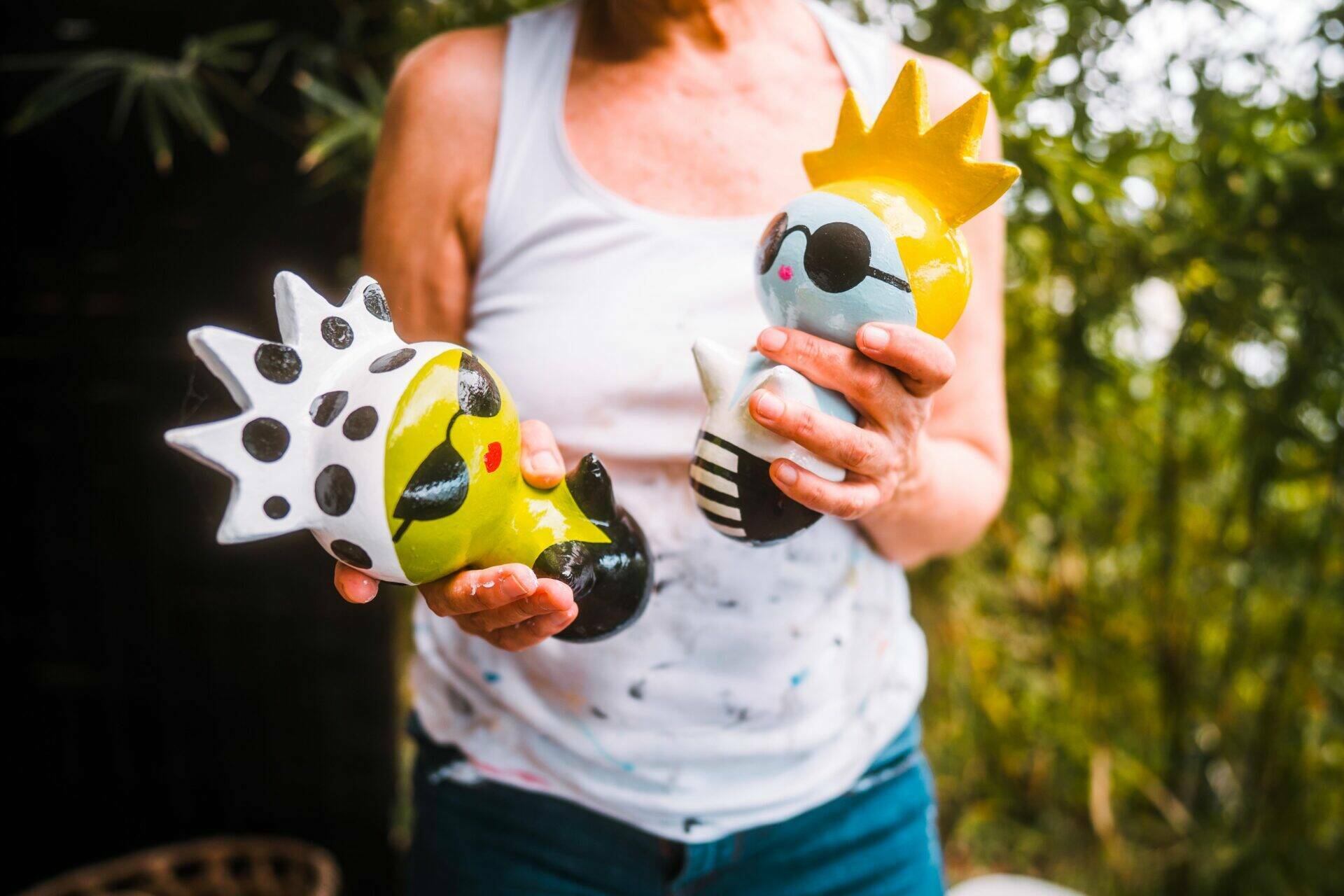 Les poupées de Jane en calebasse et/ou béton