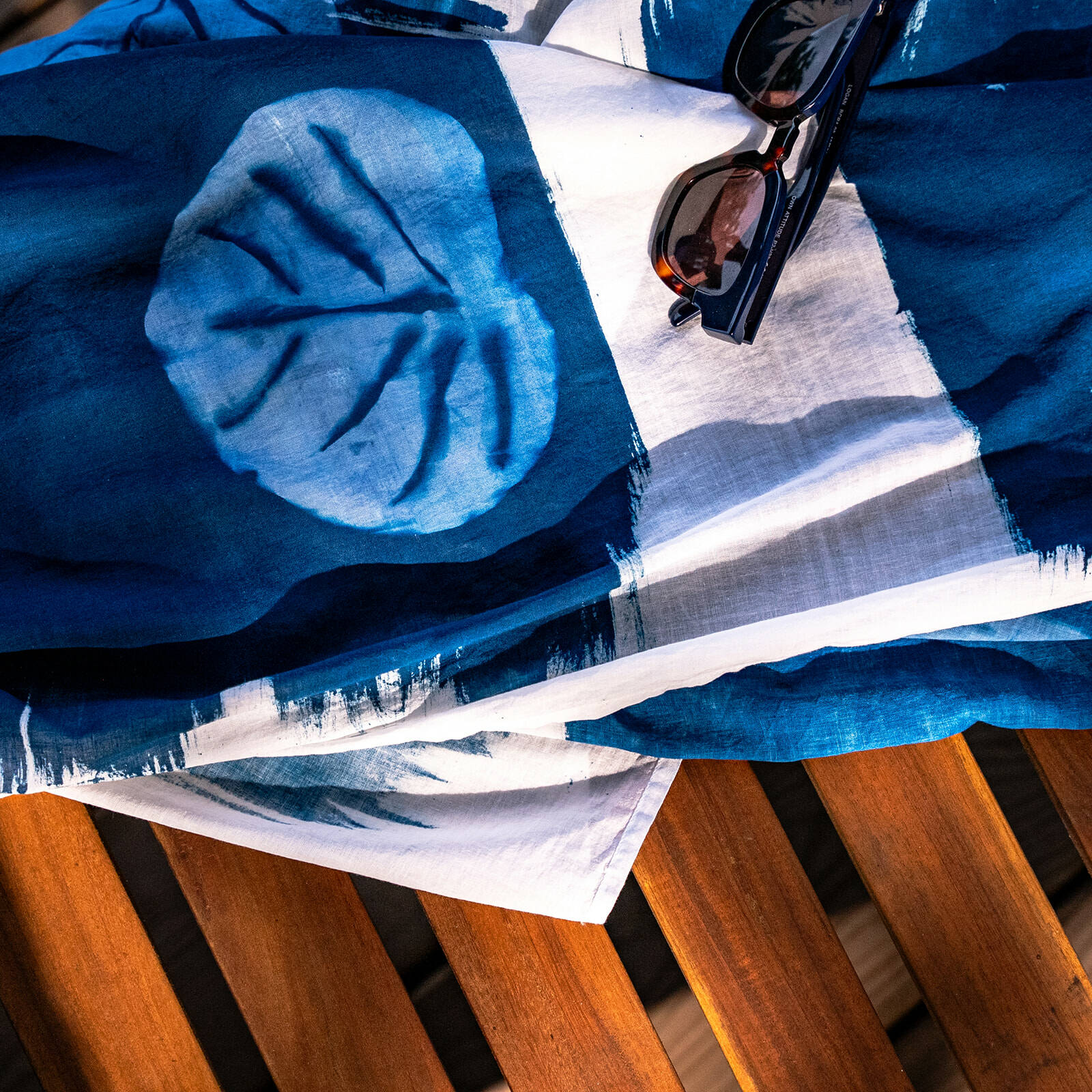 Paréo aux impressions botaniques - Ghislaine G.